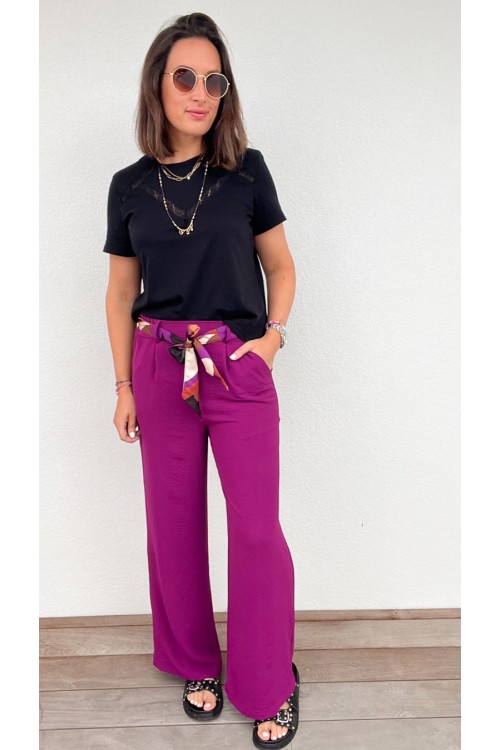 Pantalon Paula violet